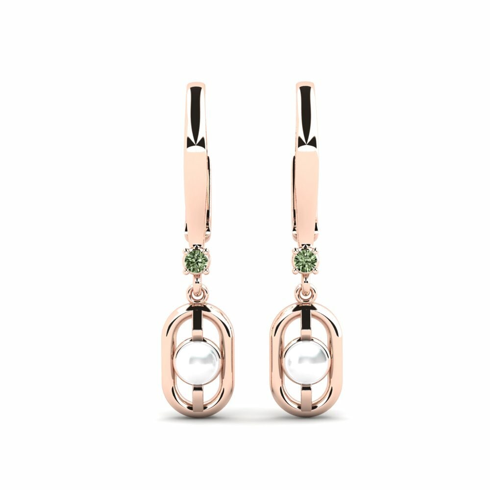 Groene Diamant Dames Oorbellen Fenitobil
