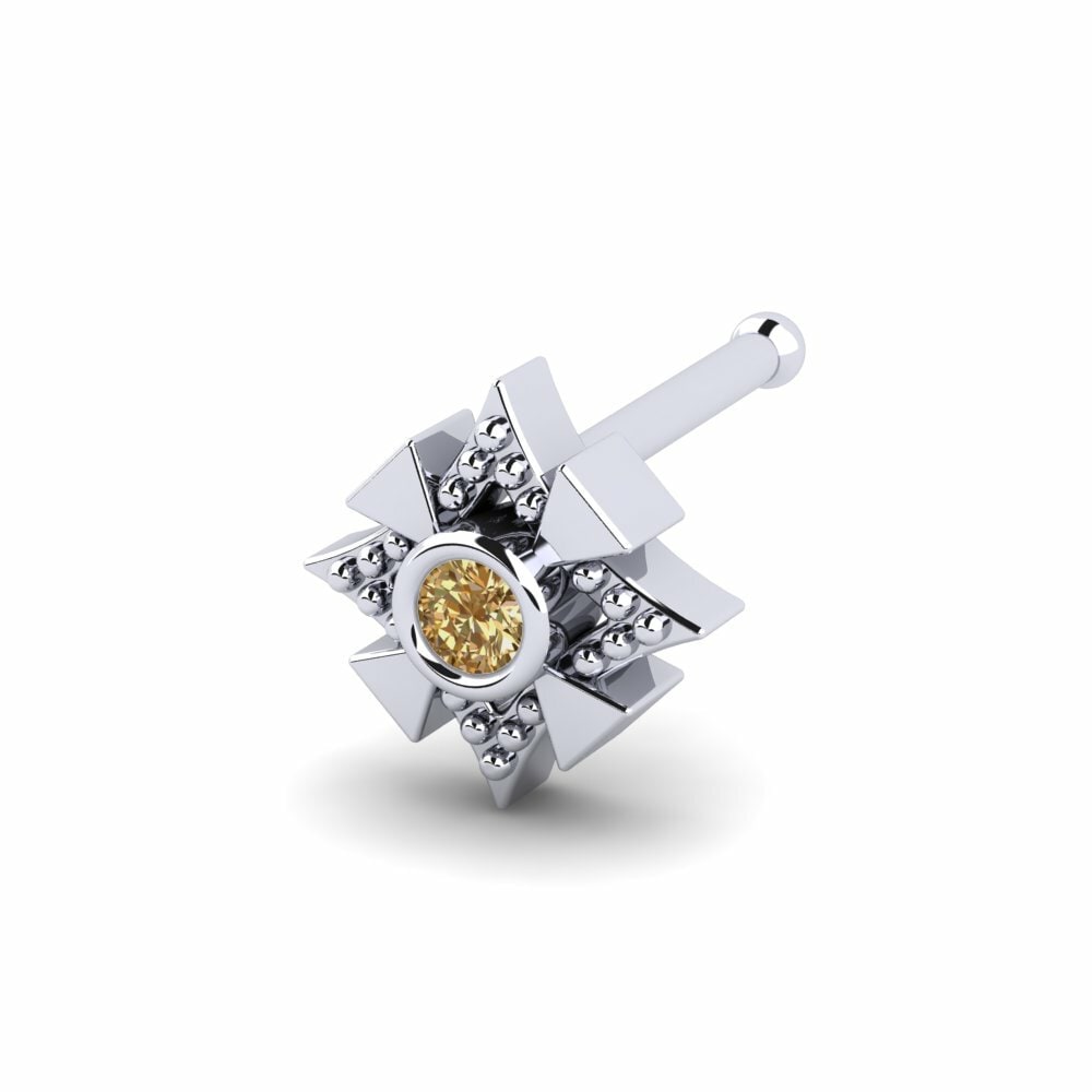 Bruine Diamant Neus Pin Aspishes