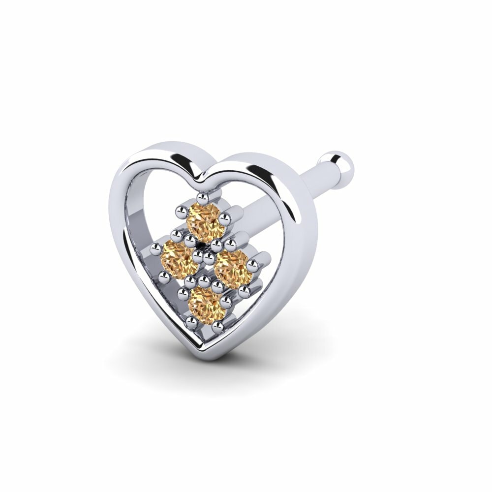 Bruine Diamant Neus Pin Boluses