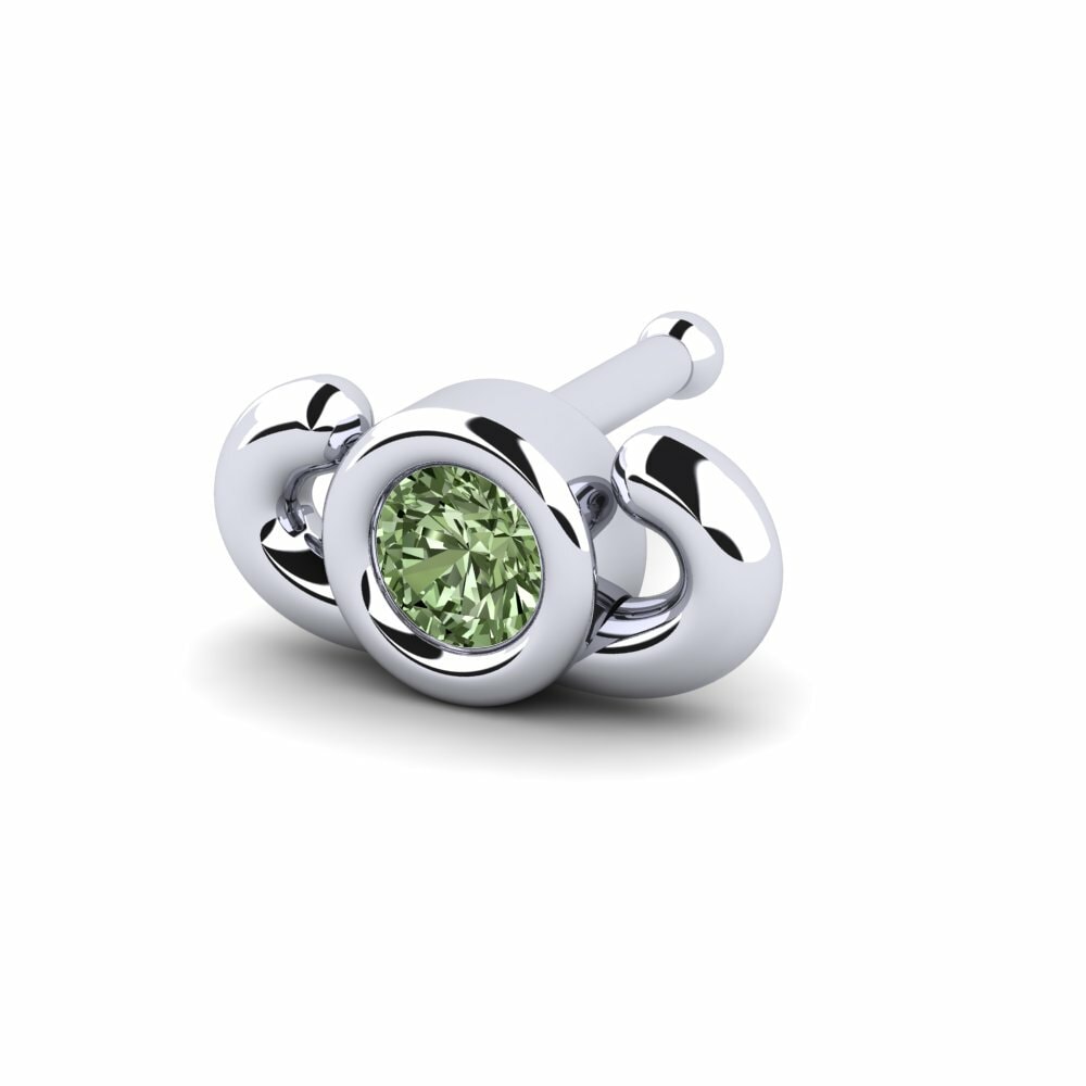 Groene Diamant Neus Pin Britian