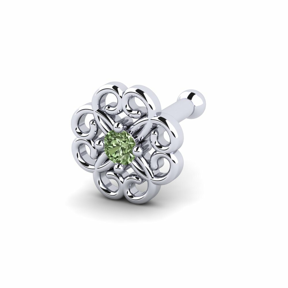 Groene Diamant Neus Pin Chexis