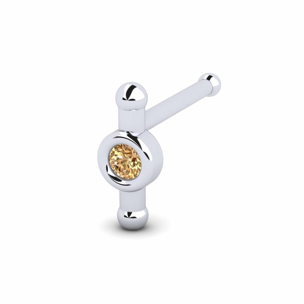 Bruine Diamant Neus Pin Deltzm