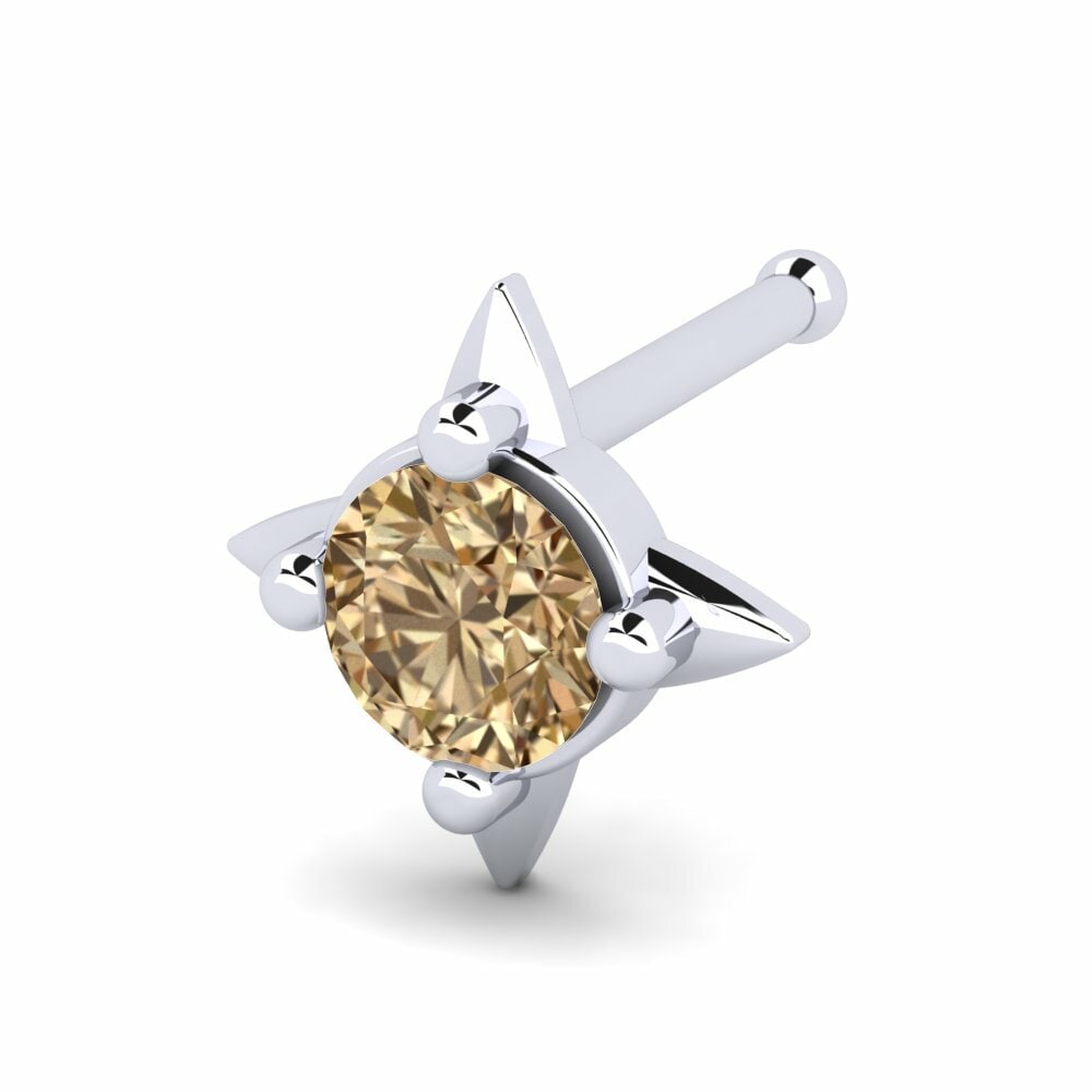 Bruine Diamant Neus Pin Diff