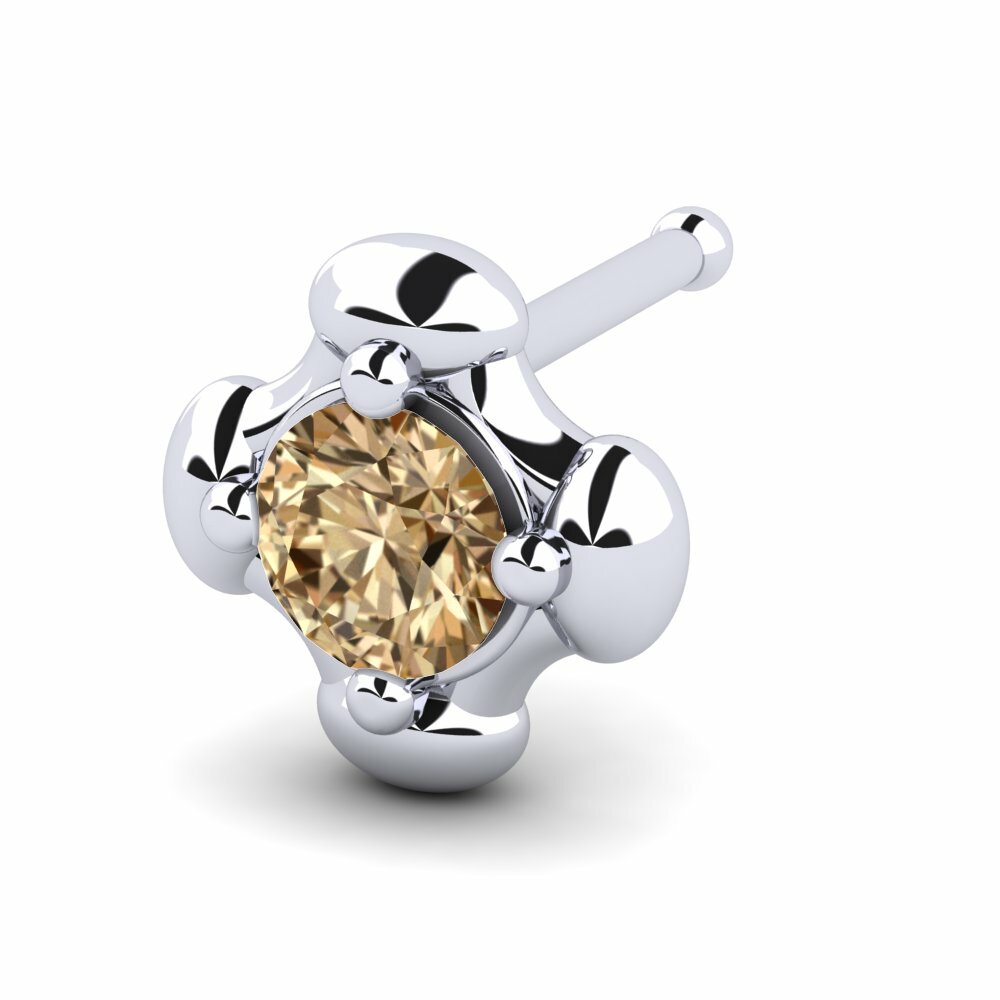 Bruine Diamant Neus Pin Dozenix