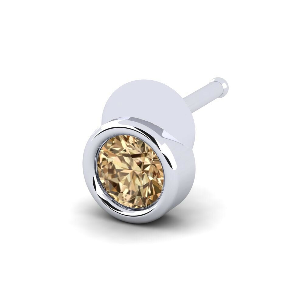 Bruine Diamant Neus Pin Execen