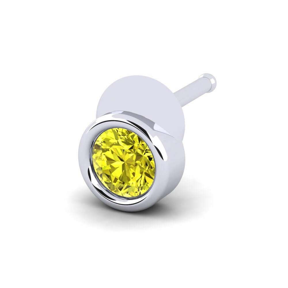 Gele Diamant Neus Pin Execen