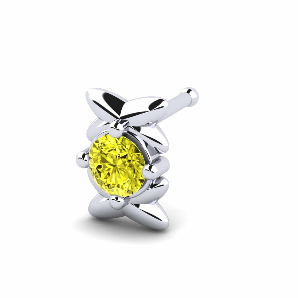 Gele Diamant Neus Pin Goltz