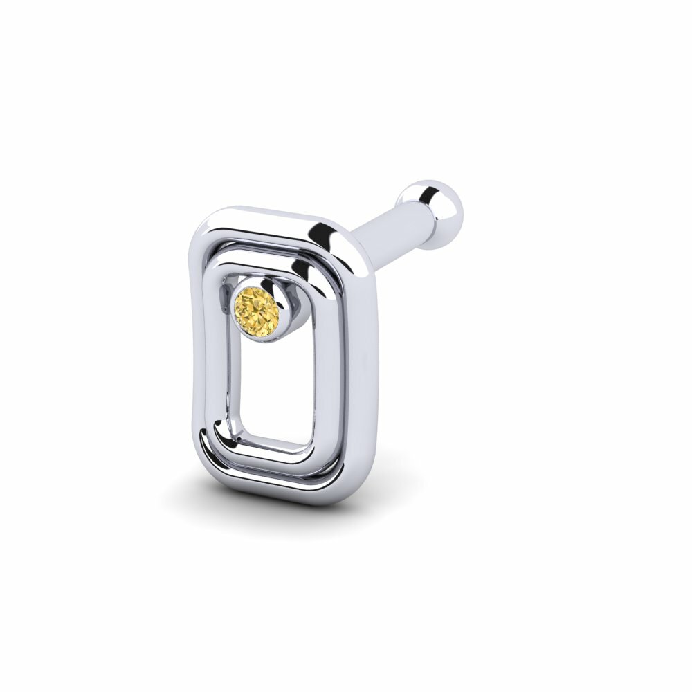 Gele Diamant Neus Pin Habilid