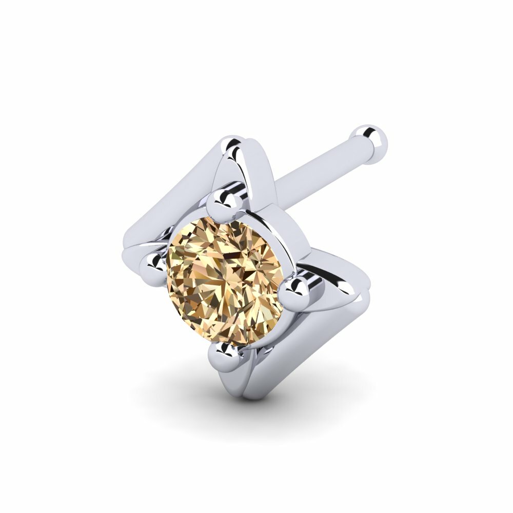 Bruine Diamant Neus Pin Hommerian
