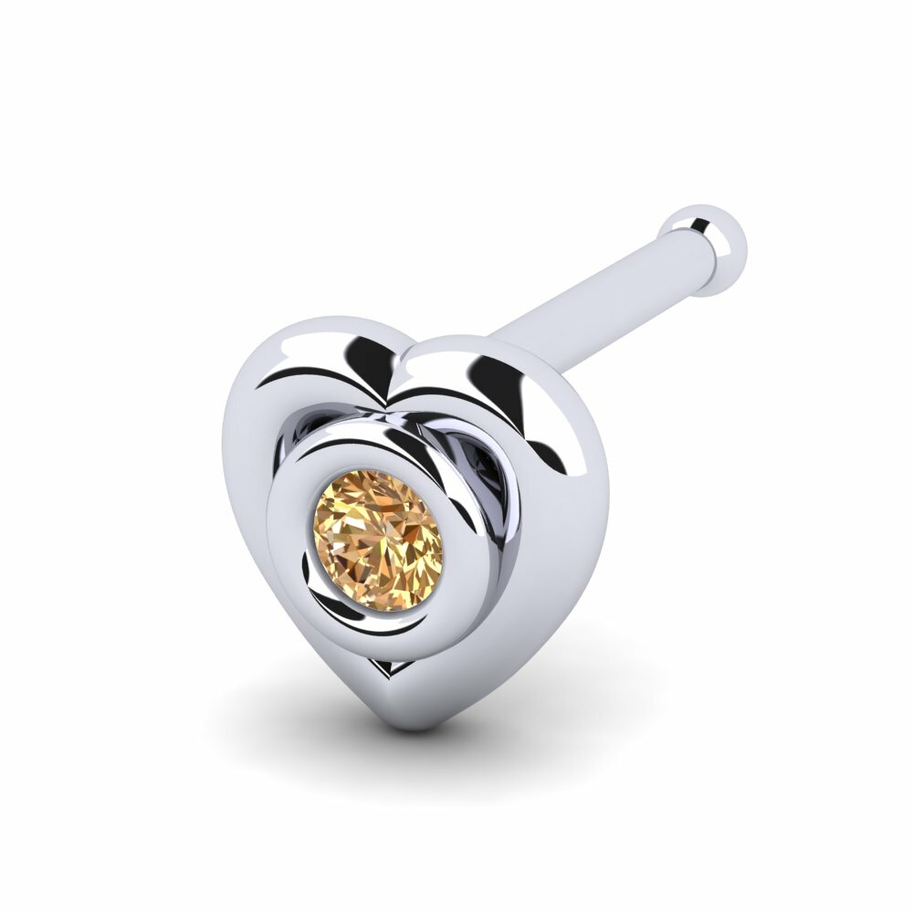 Bruine Diamant Neus Pin Igible