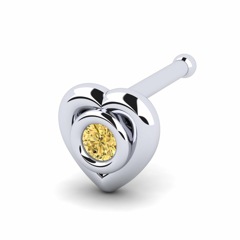 Gele Diamant Neus Pin Igible