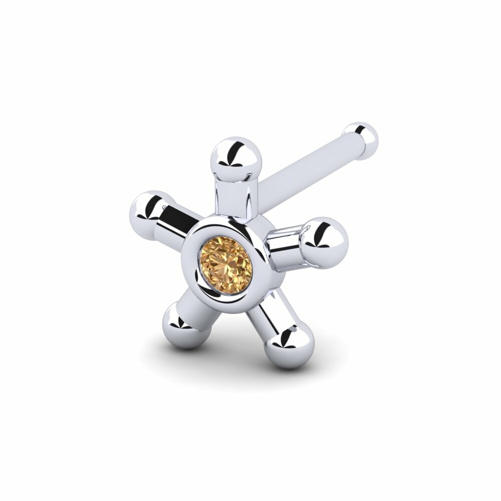 Bruine Diamant Neus Pin Impulch