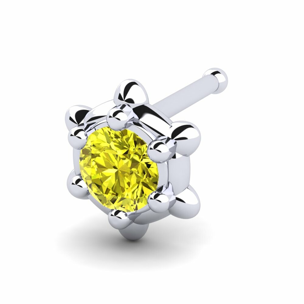 Yellow Diamond Nose Pin Kiev