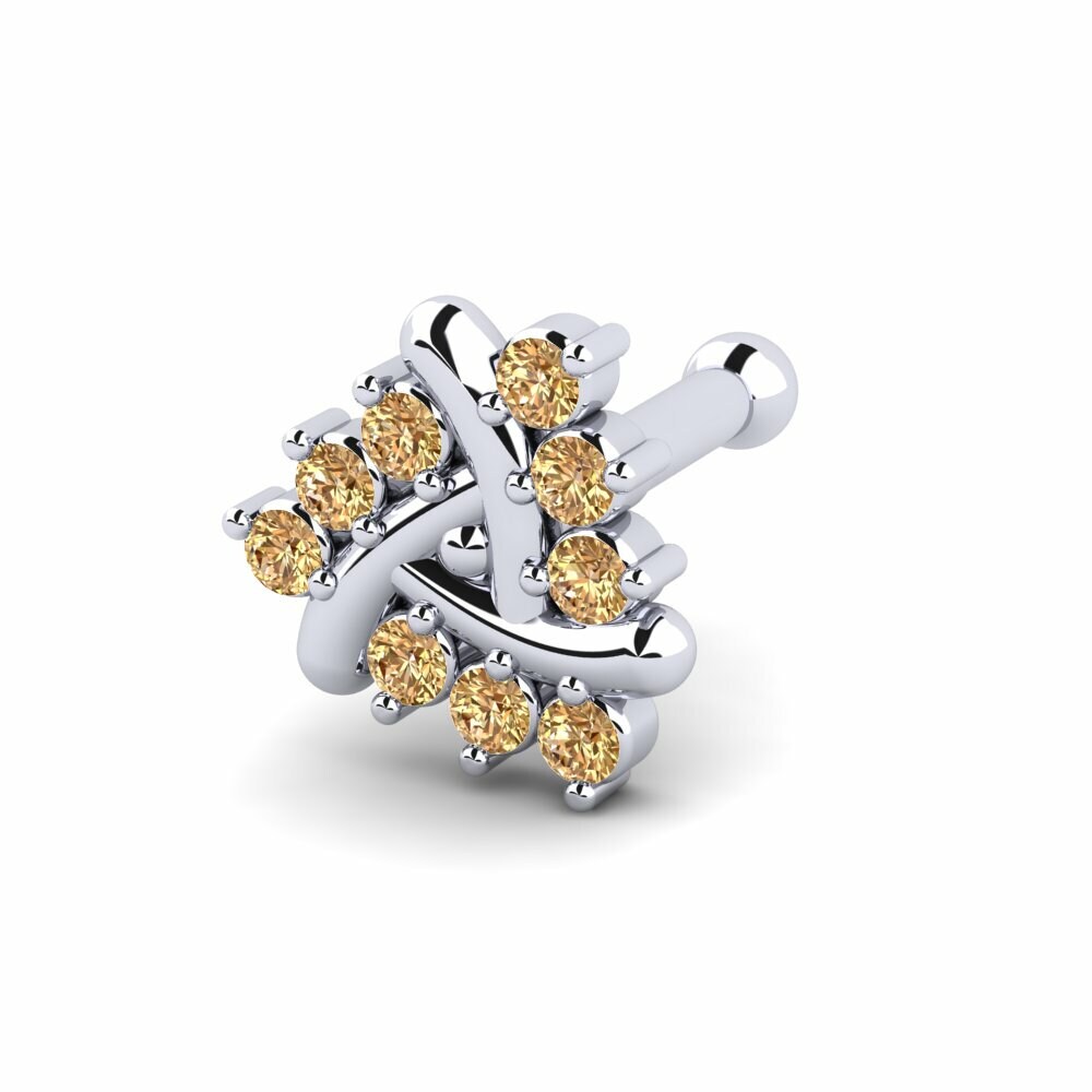 Bruine Diamant Neus Pin Kmkia