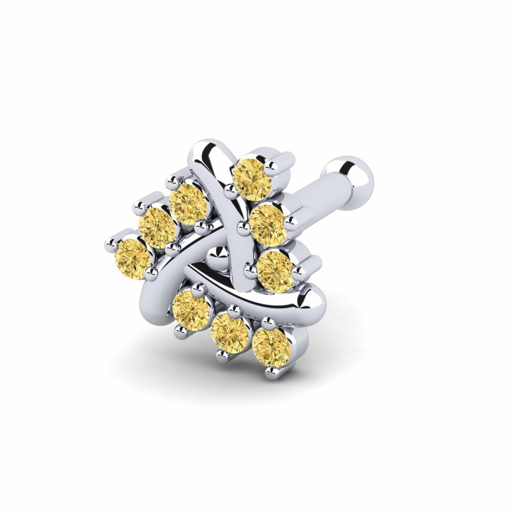 Gele Diamant Neus Pin Kmkia