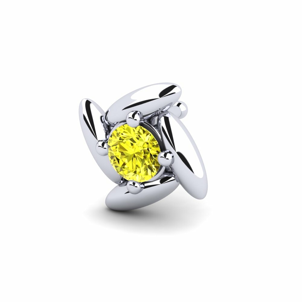 Yellow Diamond Nose Pin Letupa