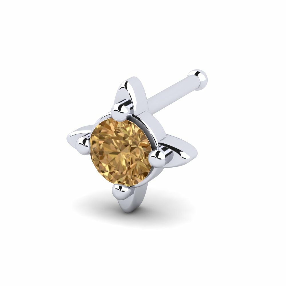Bruine Diamant Neus Pin Litae