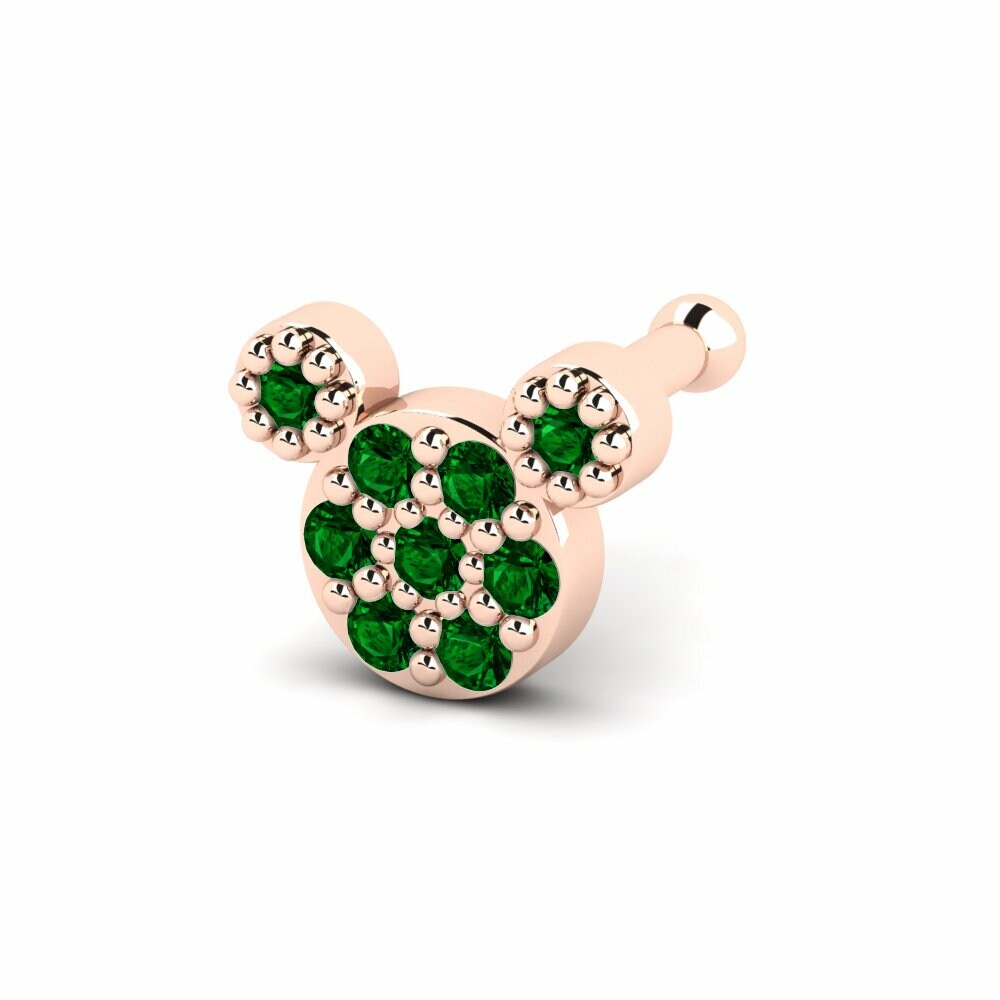 Groene Zirkoon Neus Pin Minissey
