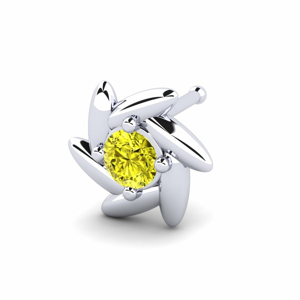 Gele Diamant Neus Pin Osierre