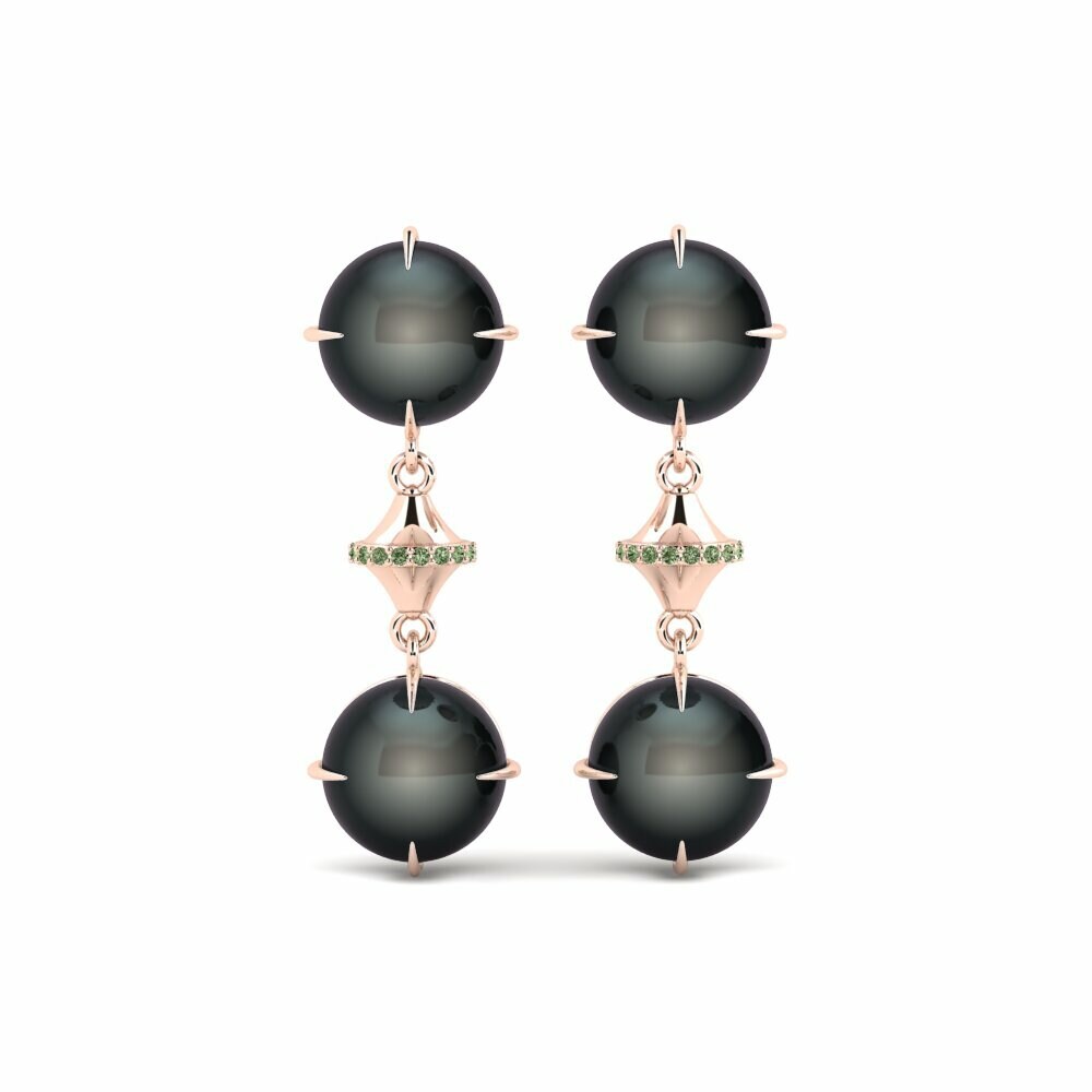 Groene Diamant Dames Oorbellen Califano