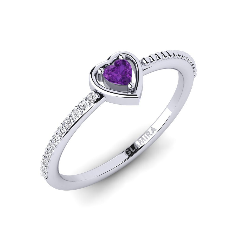 Heart Amethyst Women's Ring Danitacsa