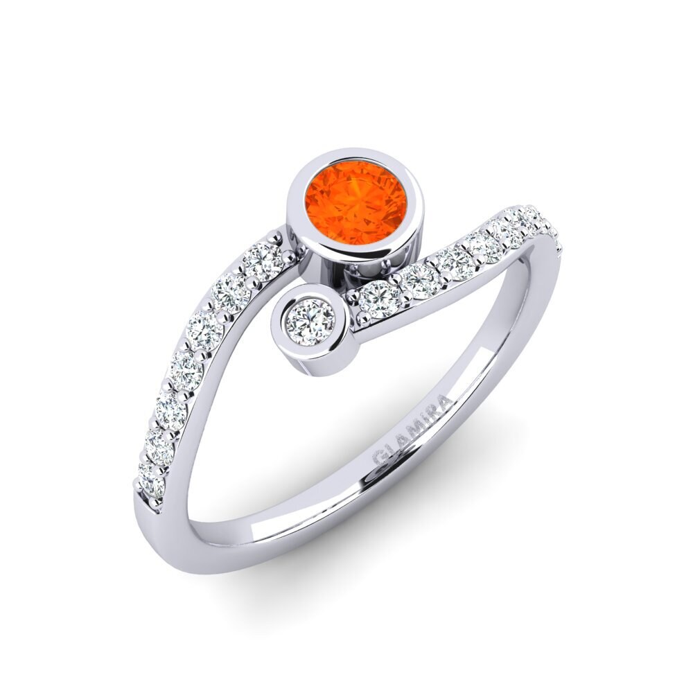Fire Opal Engagement Ring Demosez
