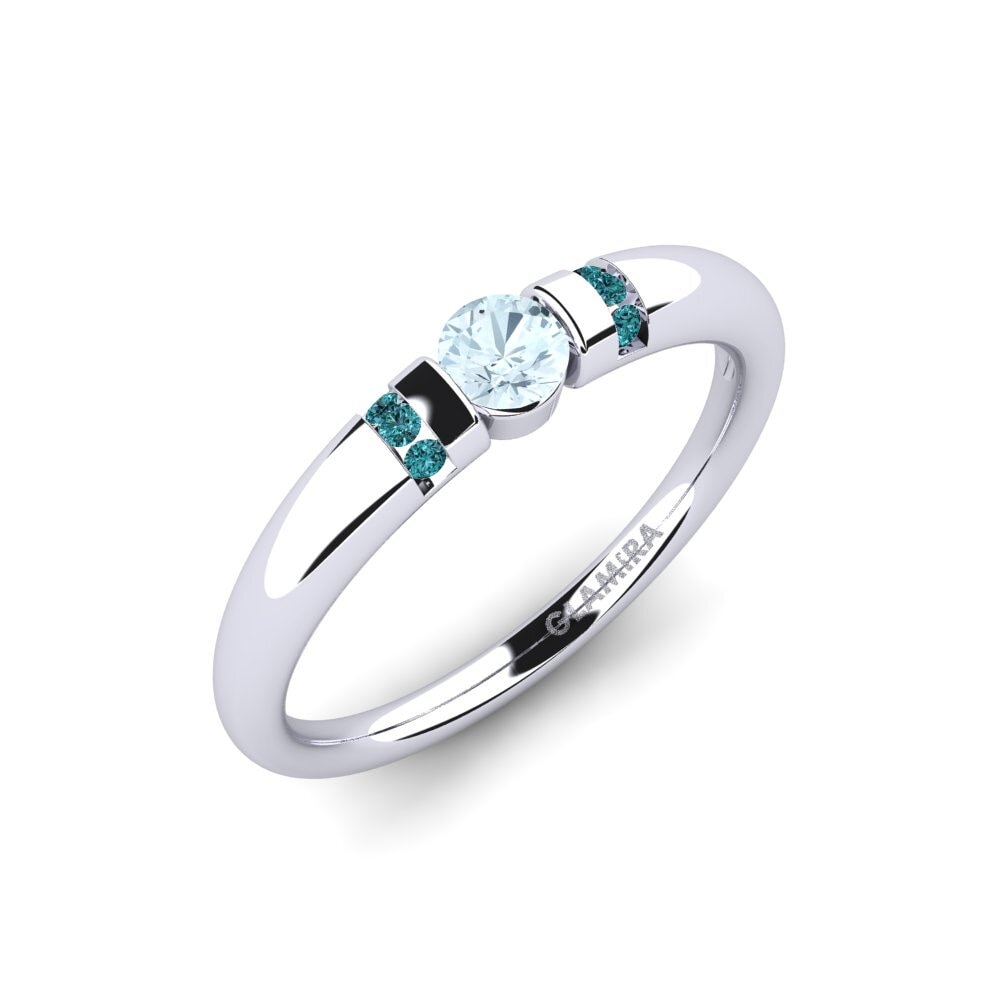 Aquamarine Engagement Ring Amadora