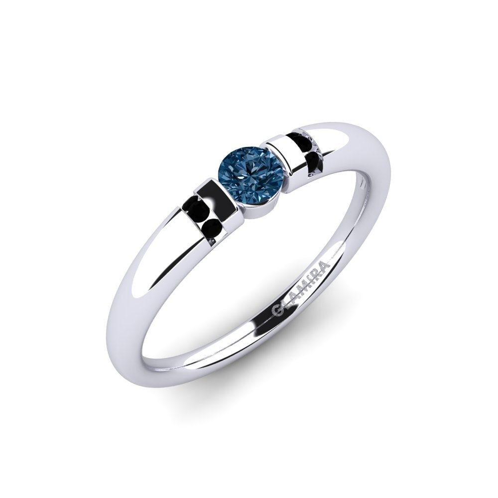 Blue Diamond Engagement Ring Amadora