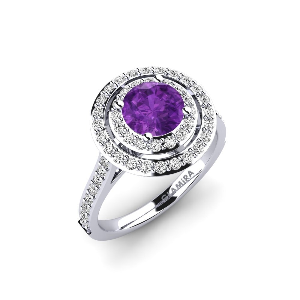Amatista Anillo de compromiso Devona