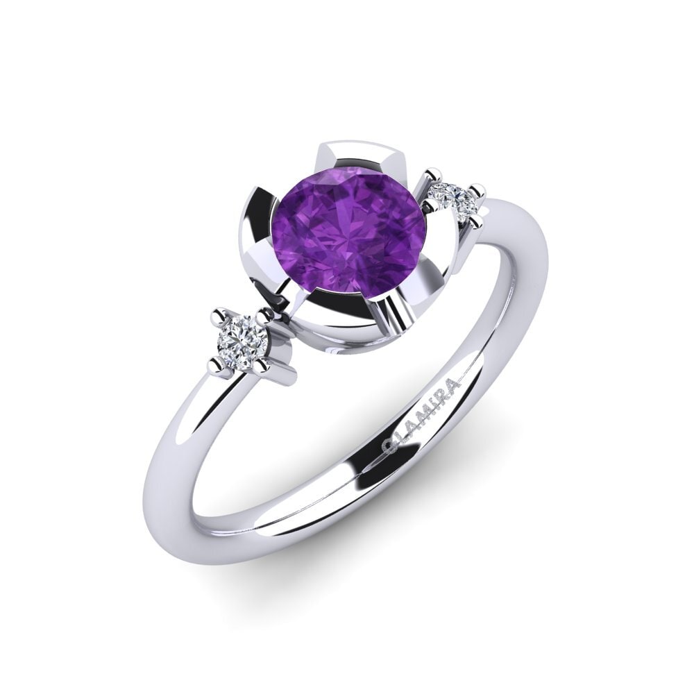 Amethyst Engagement Ring Adoray