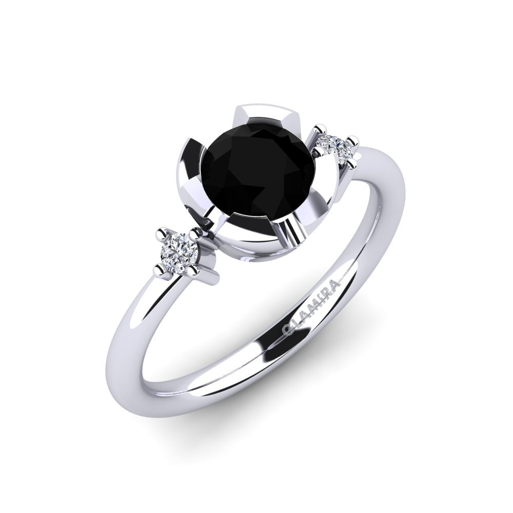 Đá Sapphire Đen Nhẫn đính hôn Adoray