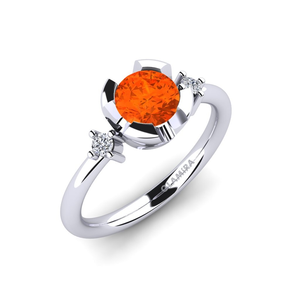 Fire Opal Engagement Ring Adoray