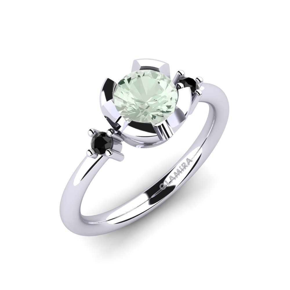 Amatista verde Anillo de compromiso Adoray