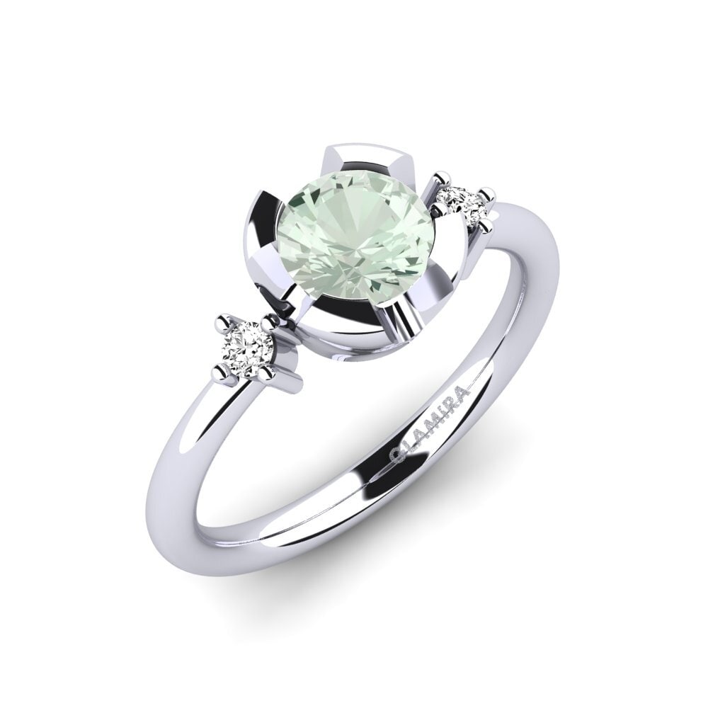 Grüner Amethyst Verlobungsringe Adoray