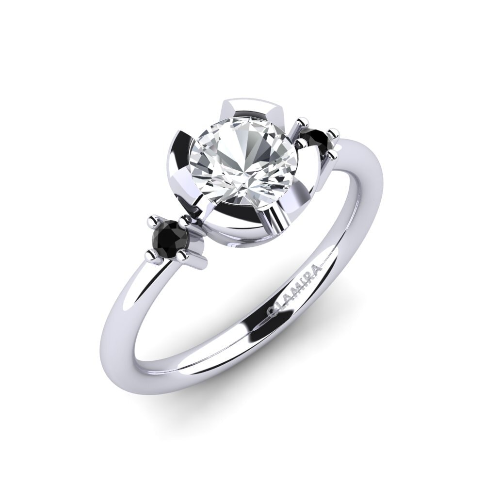 Đá Zircon Trắng Nhẫn đính hôn Adoray