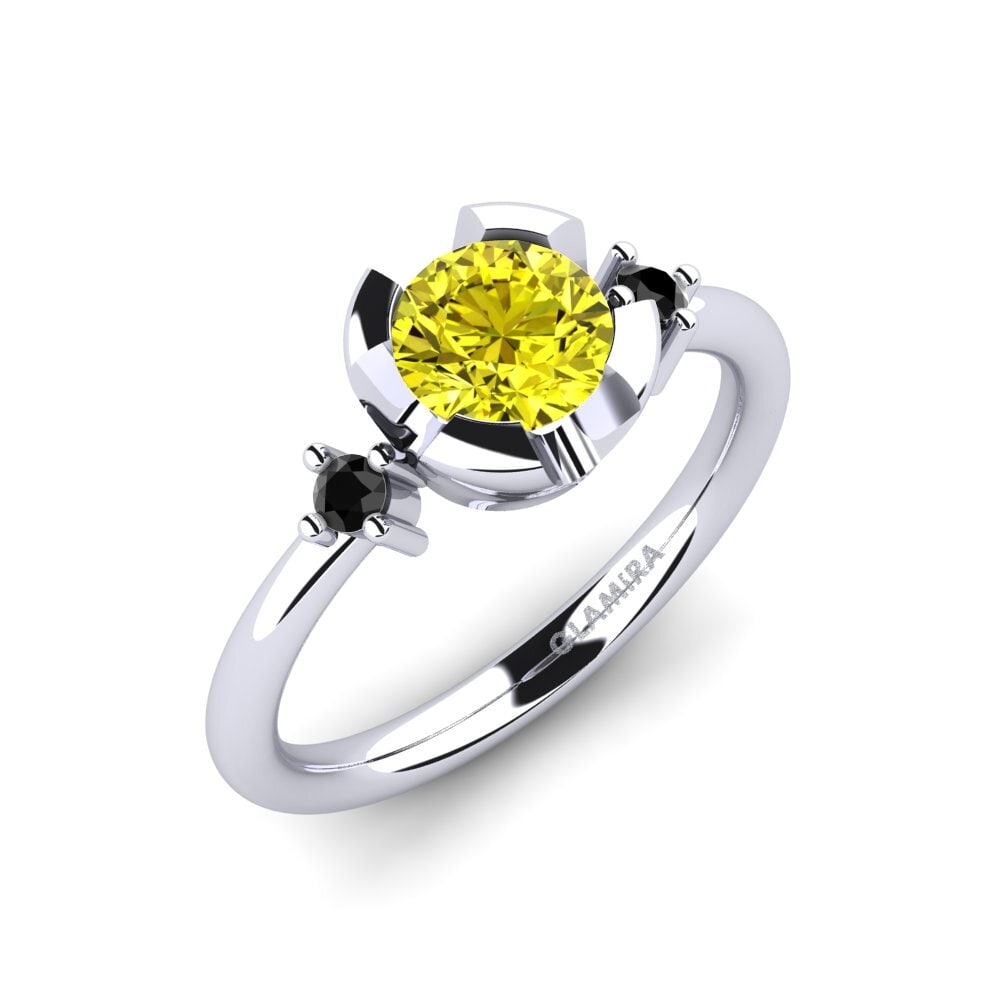 Diamant Jaune Bague de fiançailles Adoray