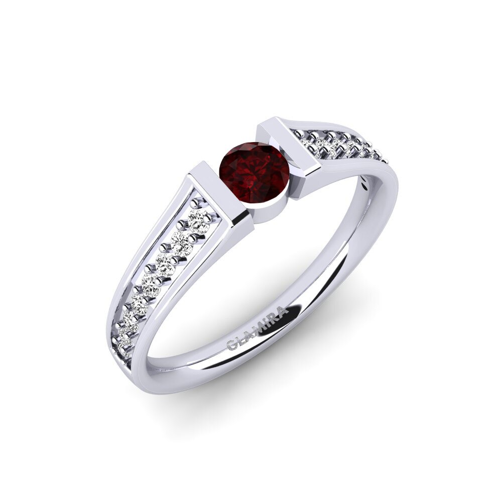 Garnet Engagement Ring Panni