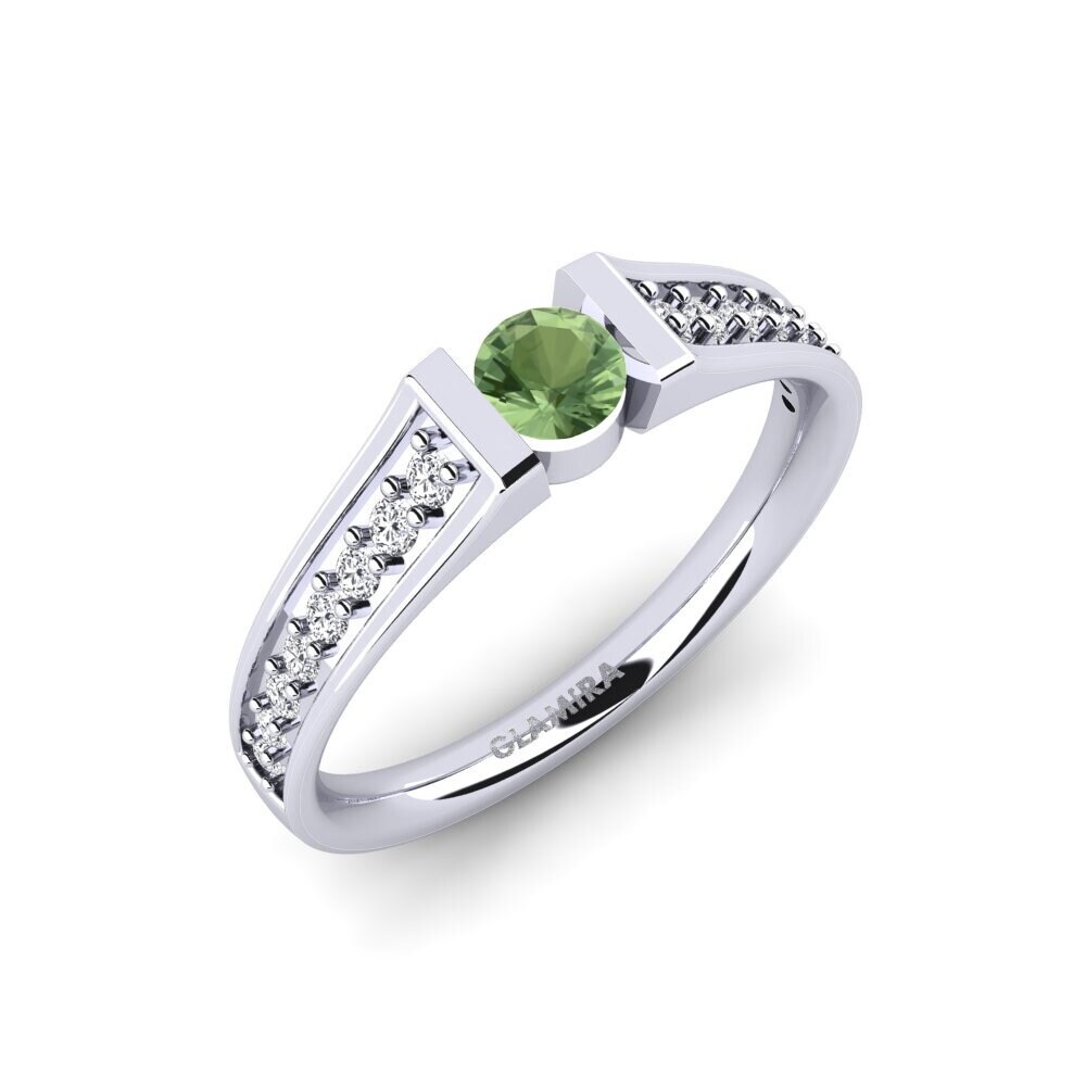 Green Sapphire Engagement Ring Panni