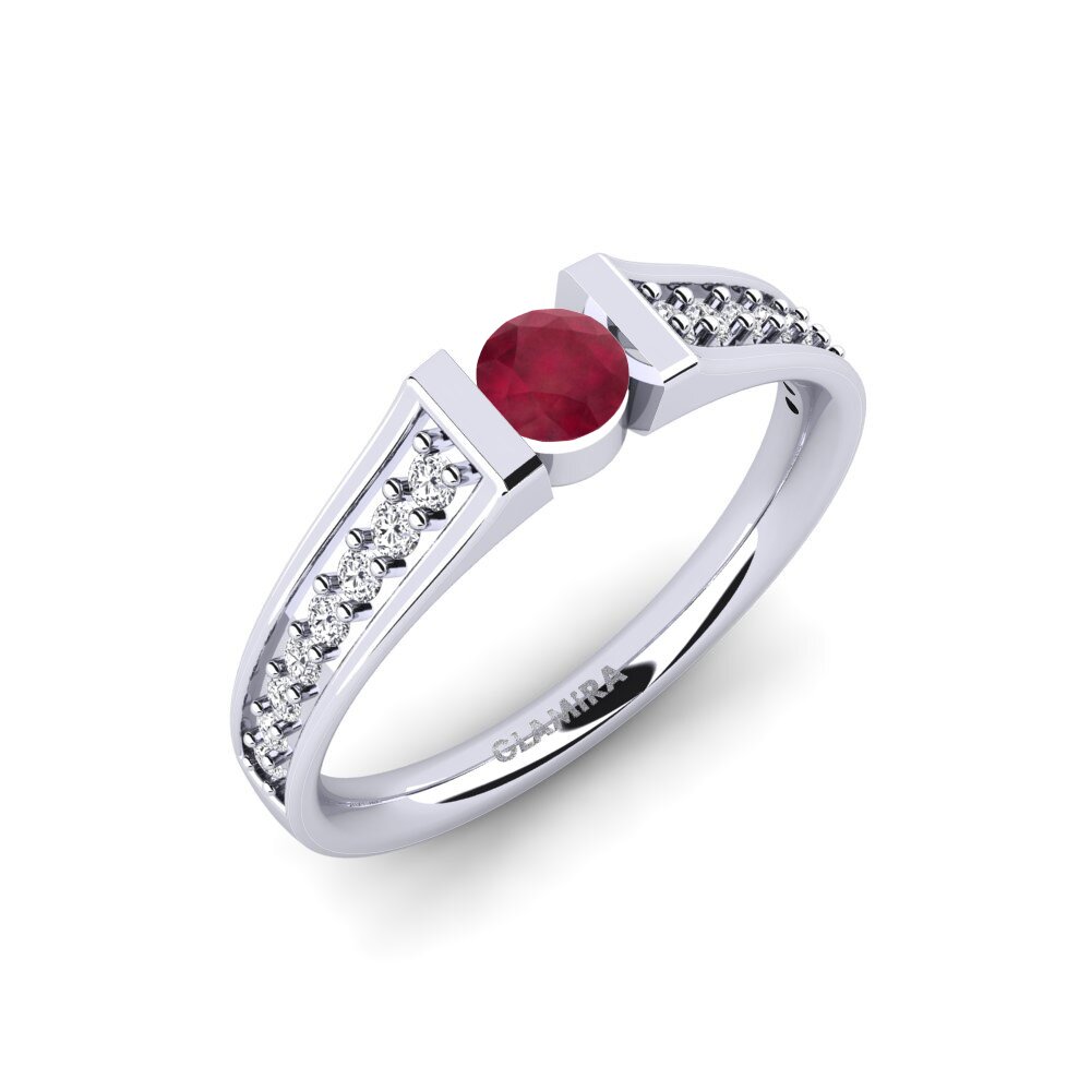 Đá Ruby / Hồng Ngọc Nhẫn đính hôn Panni