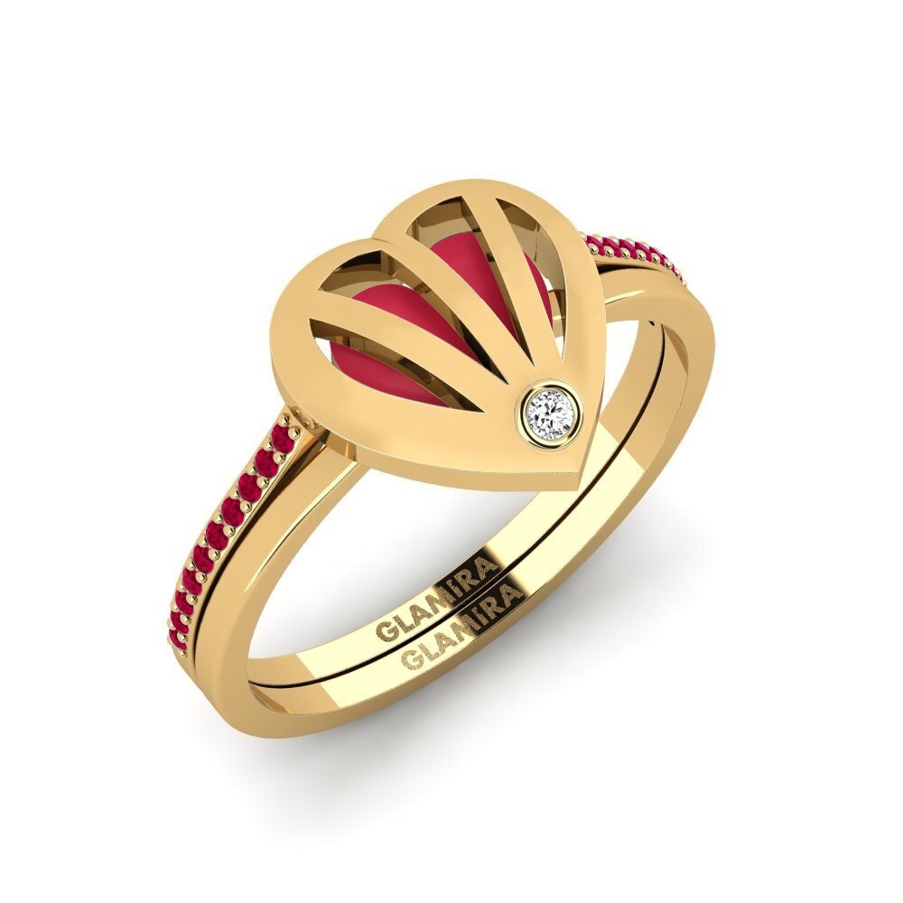 Moissanita Anillo Amoremio Set