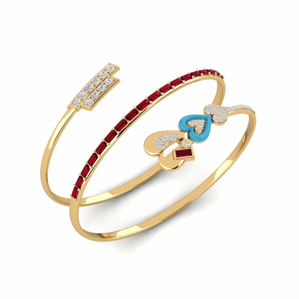 Circonita Roja Brazalete de mujer Appariscente