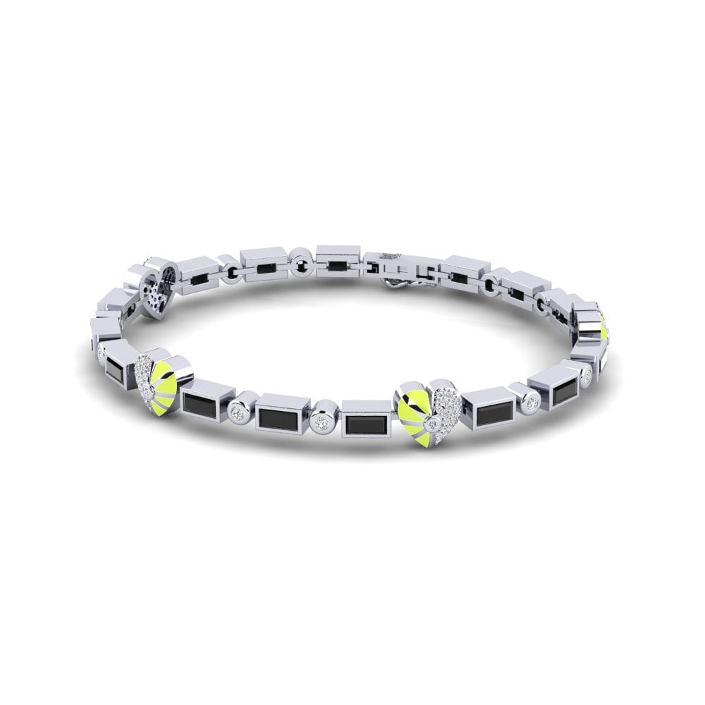 Black Sapphire Women's Bracelet Bellezzana