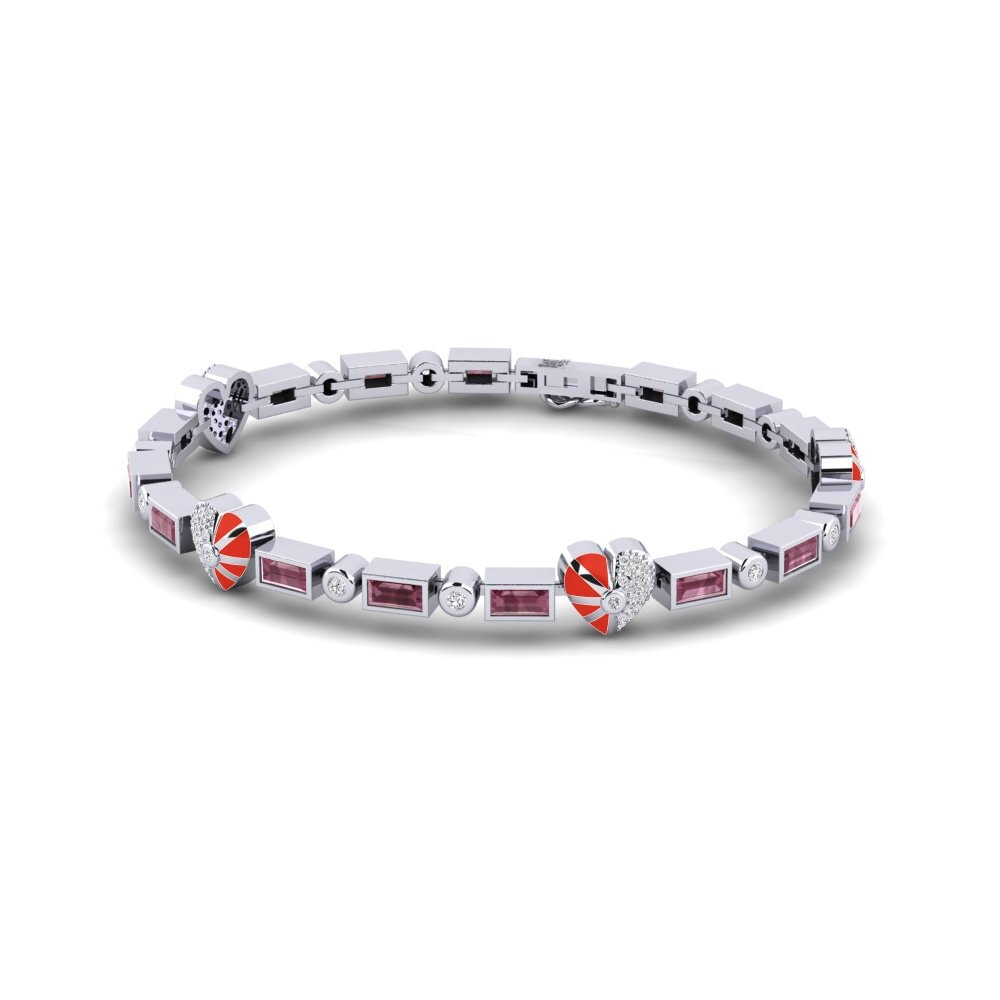 Rhodolite Garnet Women's Bracelet Bellezzana