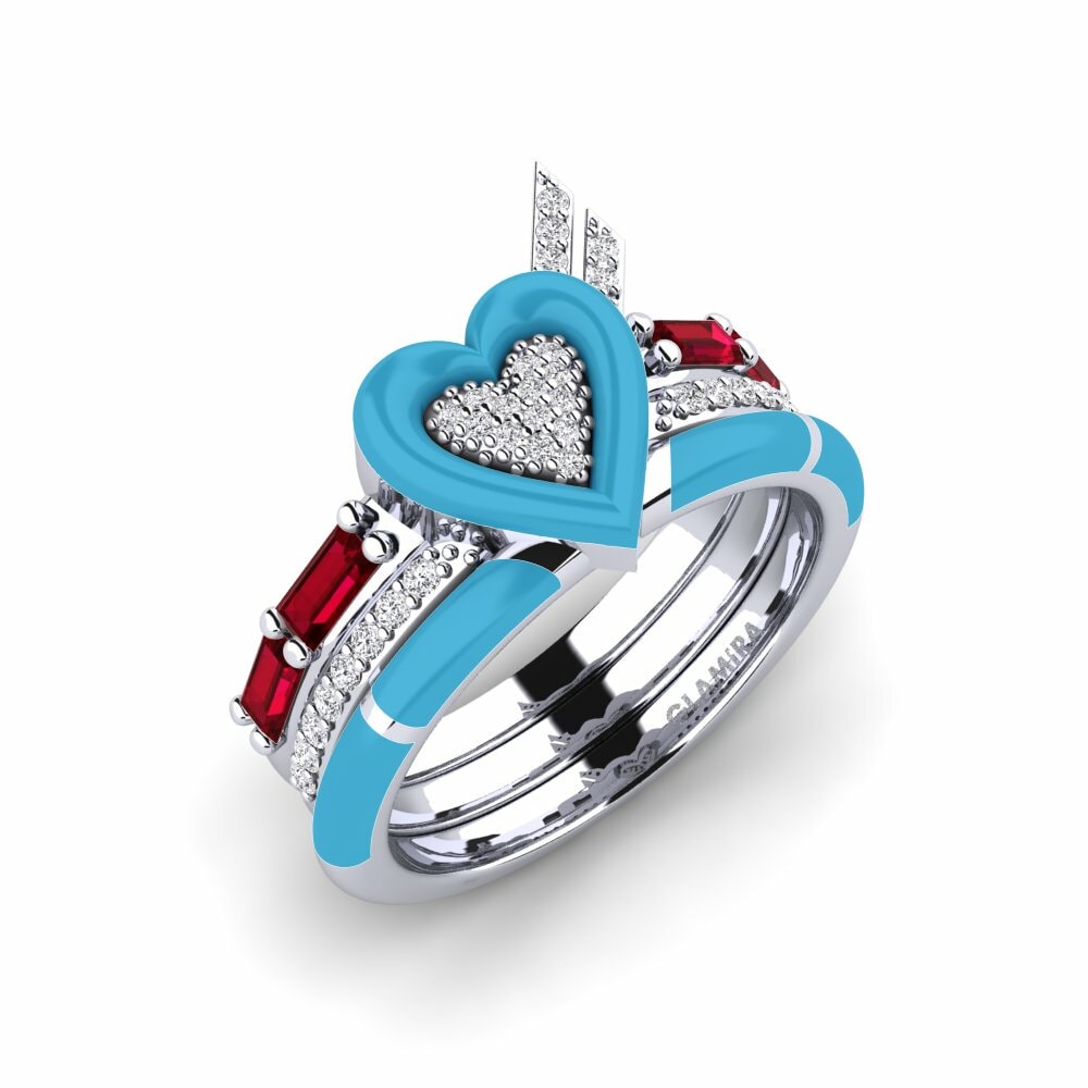 Circonita Roja Anillo Dignita