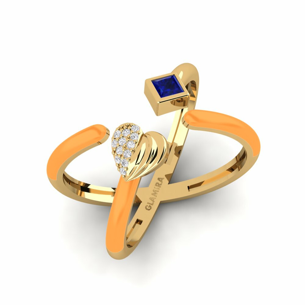 Ringe Hued Saphir