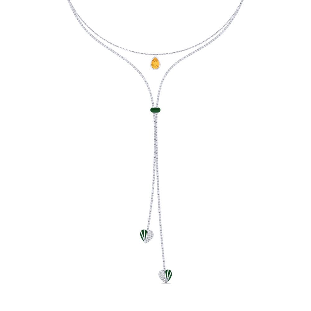 Citrine Women's Choker Necklace Marilages