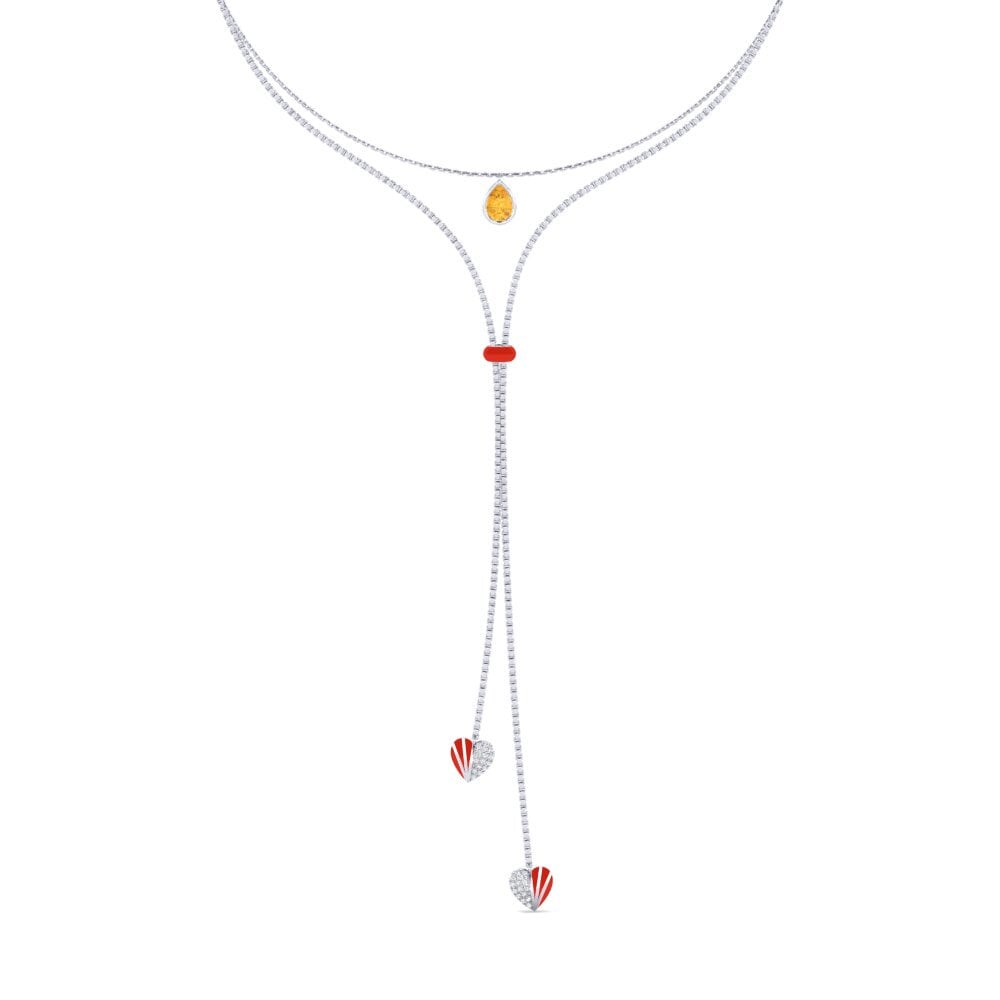 Citrine Women's Choker Necklace Marilages