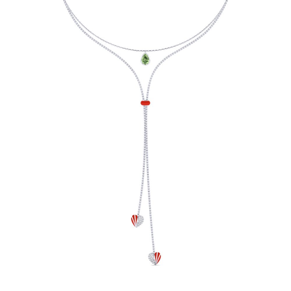 Zafiro Verde Collar Gargantilla de Mujer Marilages