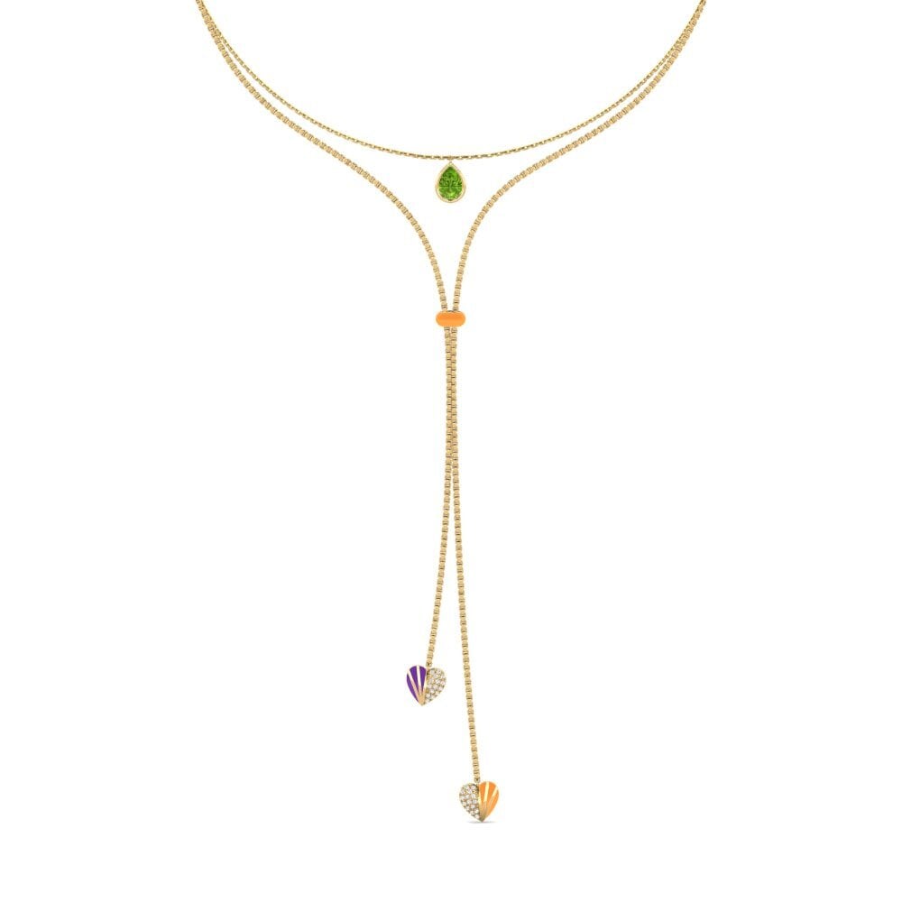 Halsketten Choker Peridot