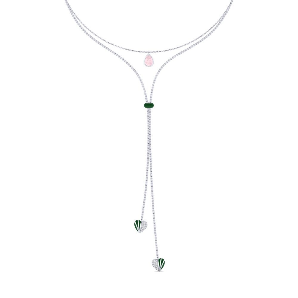 Rose Quartz Women's Choker Necklace Marilages